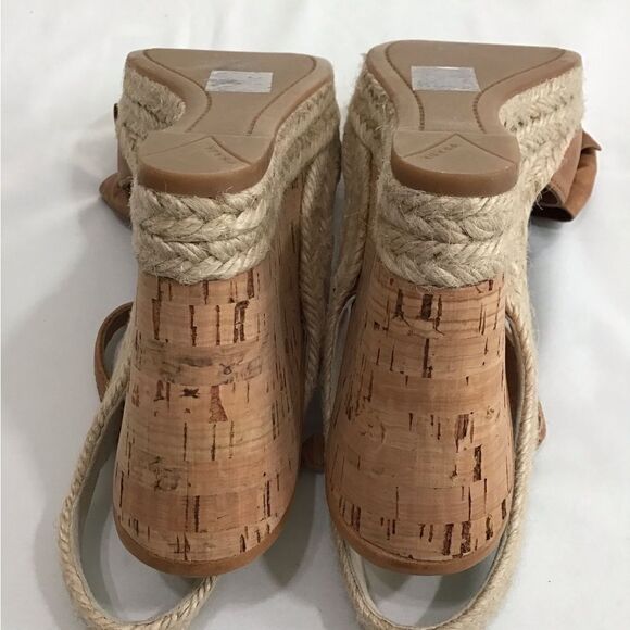 Prada Napa Aviator Bow Espadrille Sandal Wedges Size 36 - Picture 14 of 15